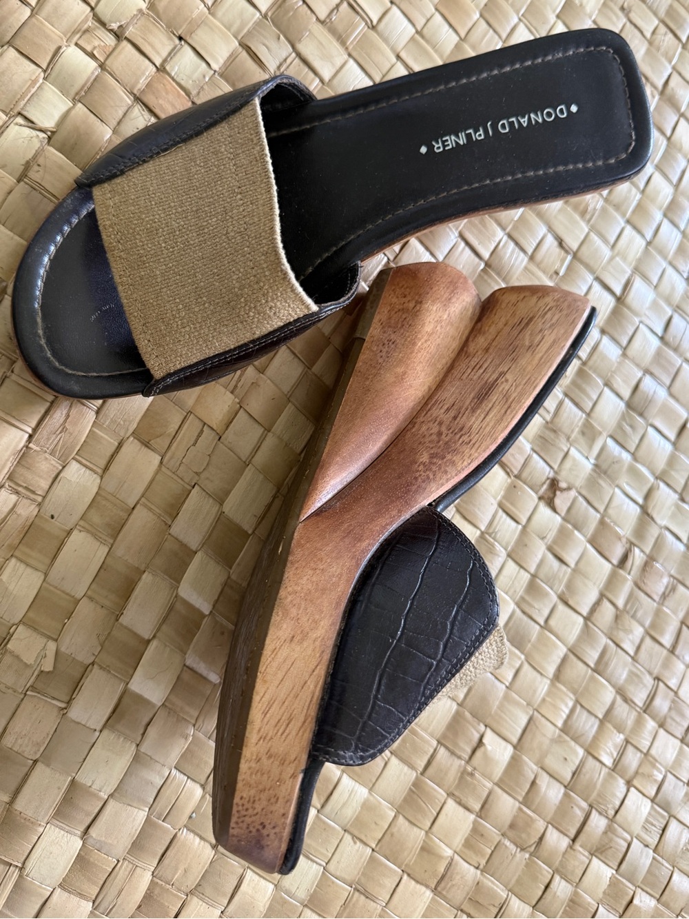 Wooden Heel Chocolate Brown Sandals